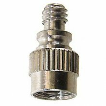 Verloopnippel, pompnippel van auto ventiel naar gewoon 'Hollands' ventiel 