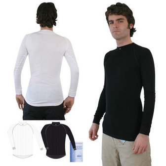 Thermoshirt Lange Mouwen | Ondershirt | Zweetshirt | Onderkleding WIT / LARGE