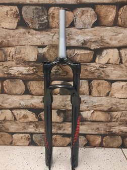 Rockshox 29er verende voorvork XC30 100mm luchtvork tapered bij