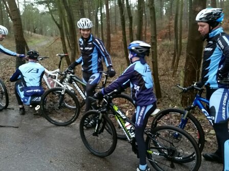 Shirt Lange Mouwen licht gevoerd Bike-Zone BLAUW