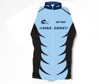 Mouwloos fietsshirt  Bike-Zone Blauw