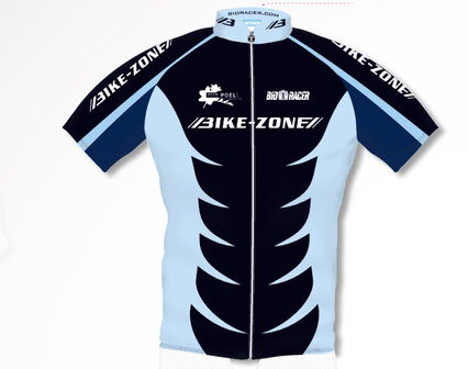 Bike-Zone Fietshirt Korte Mouwen Bike-Zone LTD BLACK