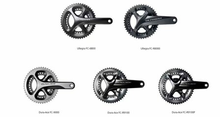 TERUGROEP ACTIE BEPAALDE SHIMANO CRANKSTELLEN