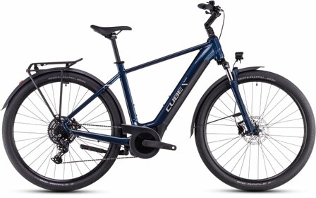 CUBE TOURING HYBRID ONE 625 blauw heren 58 cm.