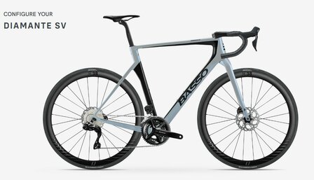 Basso Diamante SV Los frameset voor opbouw naar wens