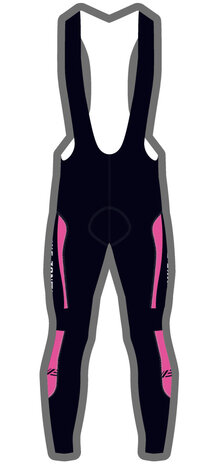 Lange Broek Zeem Zwart/Roze Bike-Zone Pixels