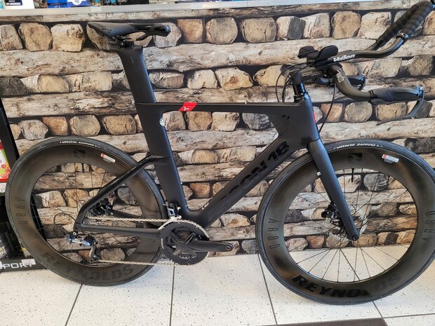 Argon 18 E-117 Disc Carbon Tijdrit / Triathlon Fiets Zwart LARGE