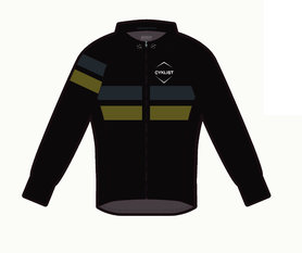 Cyklist Ledara Fodrad Fietsshirt Lange mouw gevoerd Black / Olive / Grey