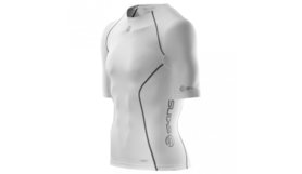 Skins Shortsleeve top heren wit maat m